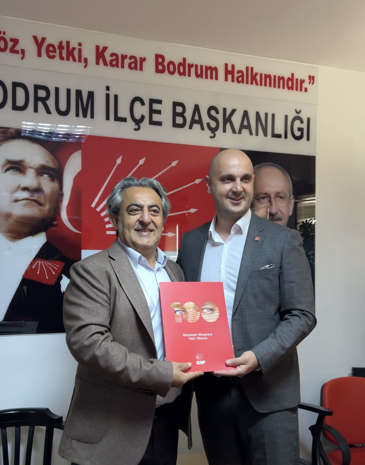 CHP ilçe Başkanı Sn. Tuna IŞIN'a Belediye Başkanılığı A. Adayı başvurusu.